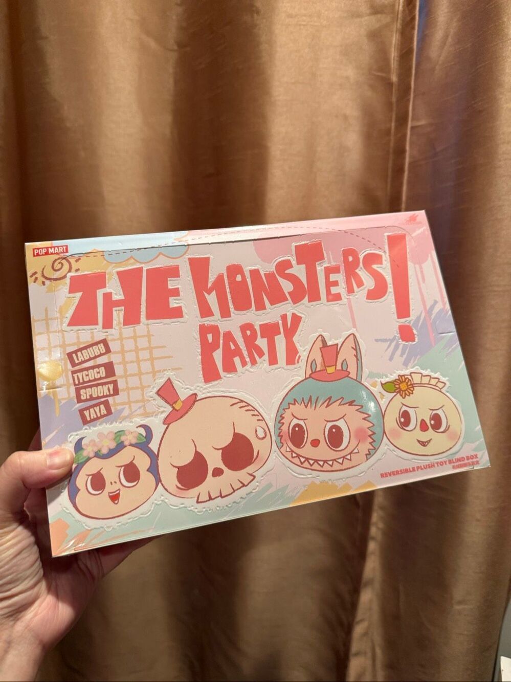 New Pop Mart THE MONSTERS Party Series-Reversible Plush Toy Blind Box
